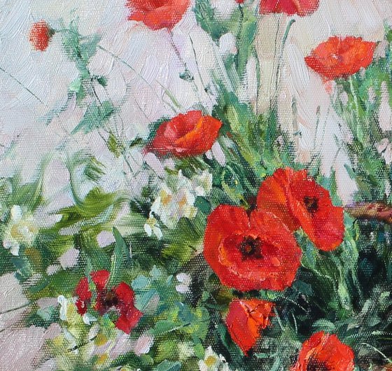 Still life with poppies