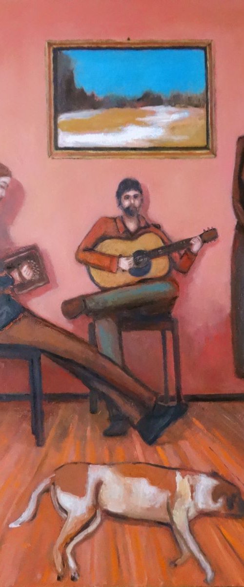 Folk trio by Massimiliano Ligabue