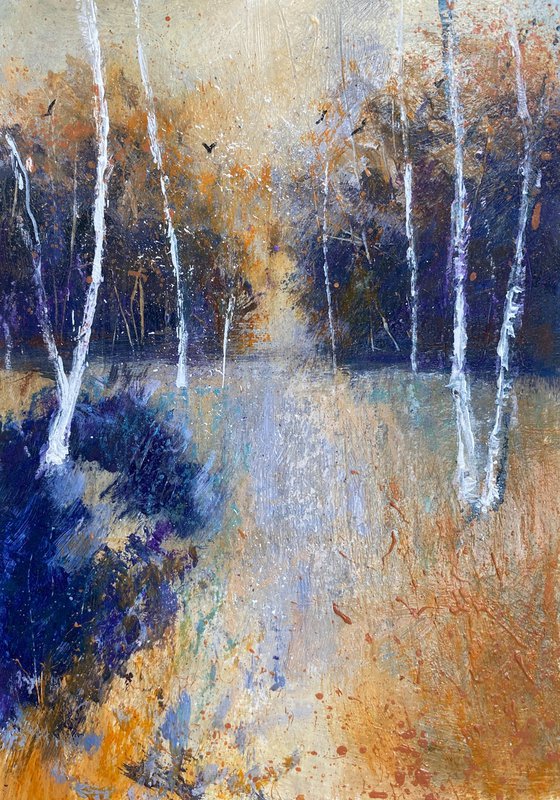 Three Autumn Tree scenes