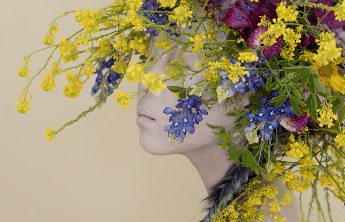 Expressive Portrait Photograph By Ziesook You, 24 X 24", Scent Of Texas 04052021, Original Artwork