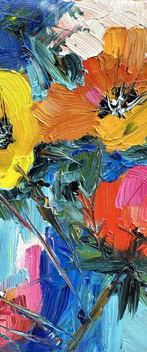 Vivid colors of flowers by Irina Anis