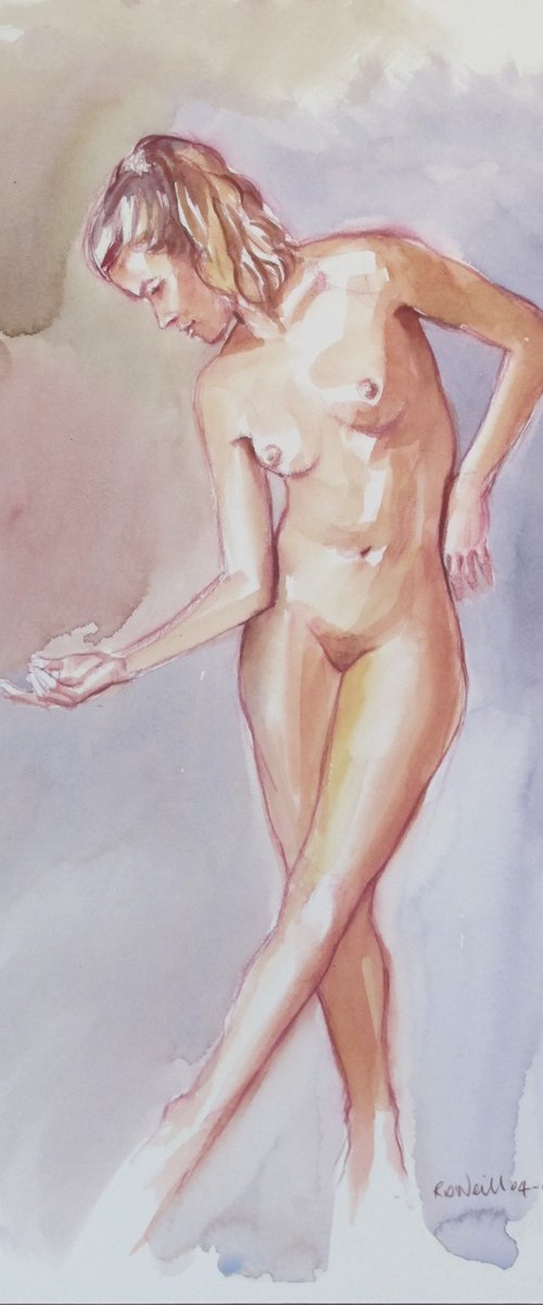 Standing female nude by Rory O’Neill