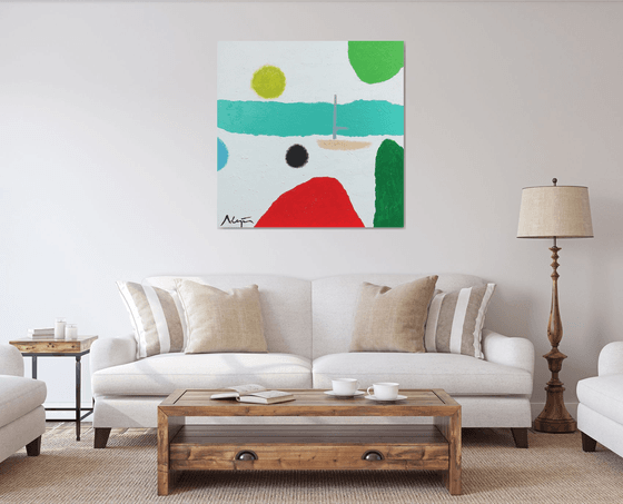 The solar boat (pop, nature, impressionism)
