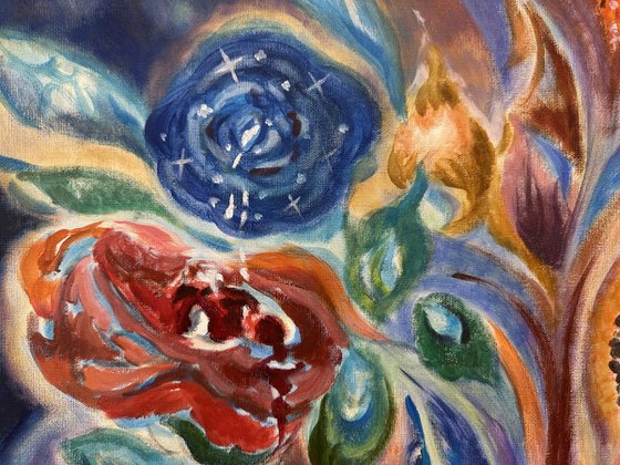 Cosmic flower bouquet