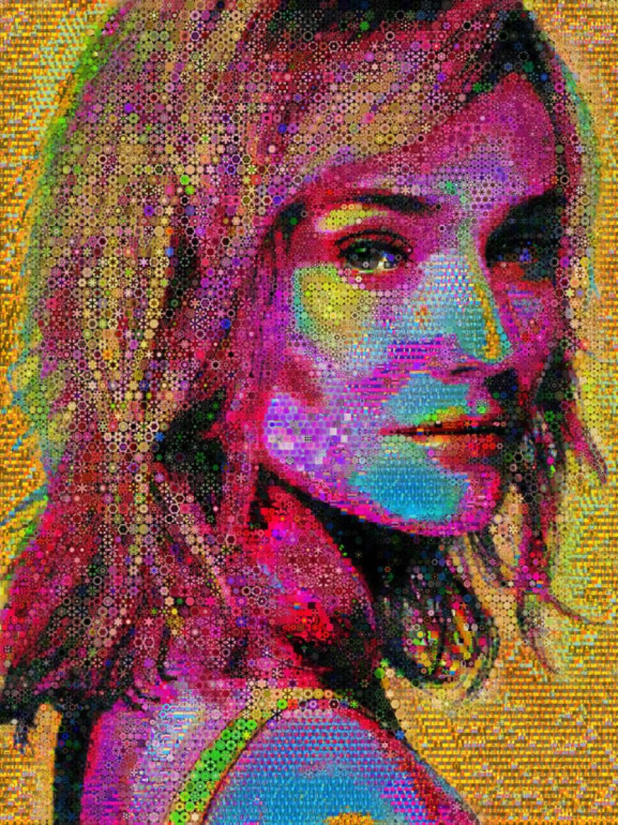 Portrait Painting By John Lijo Bluefish, 60 X 80, Beyond Flawless.., Original Artwork