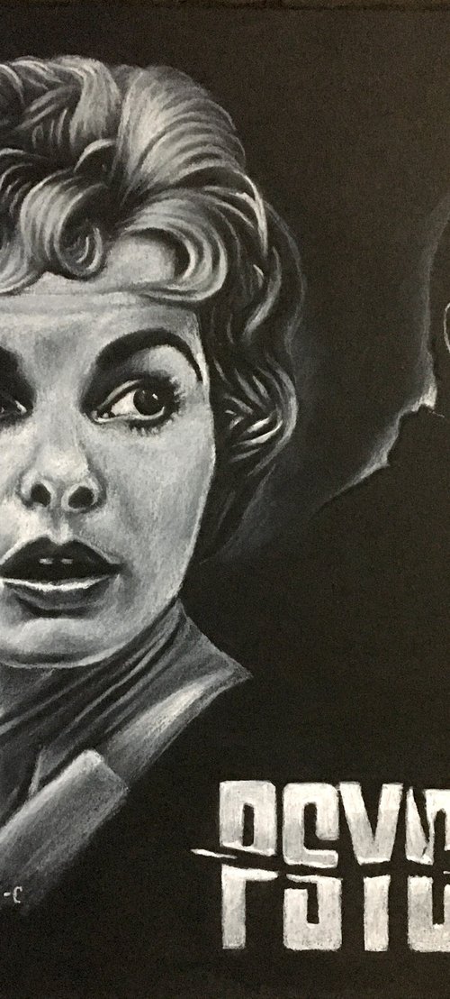 Psycho tribute art by Karl Hamilton-Cox