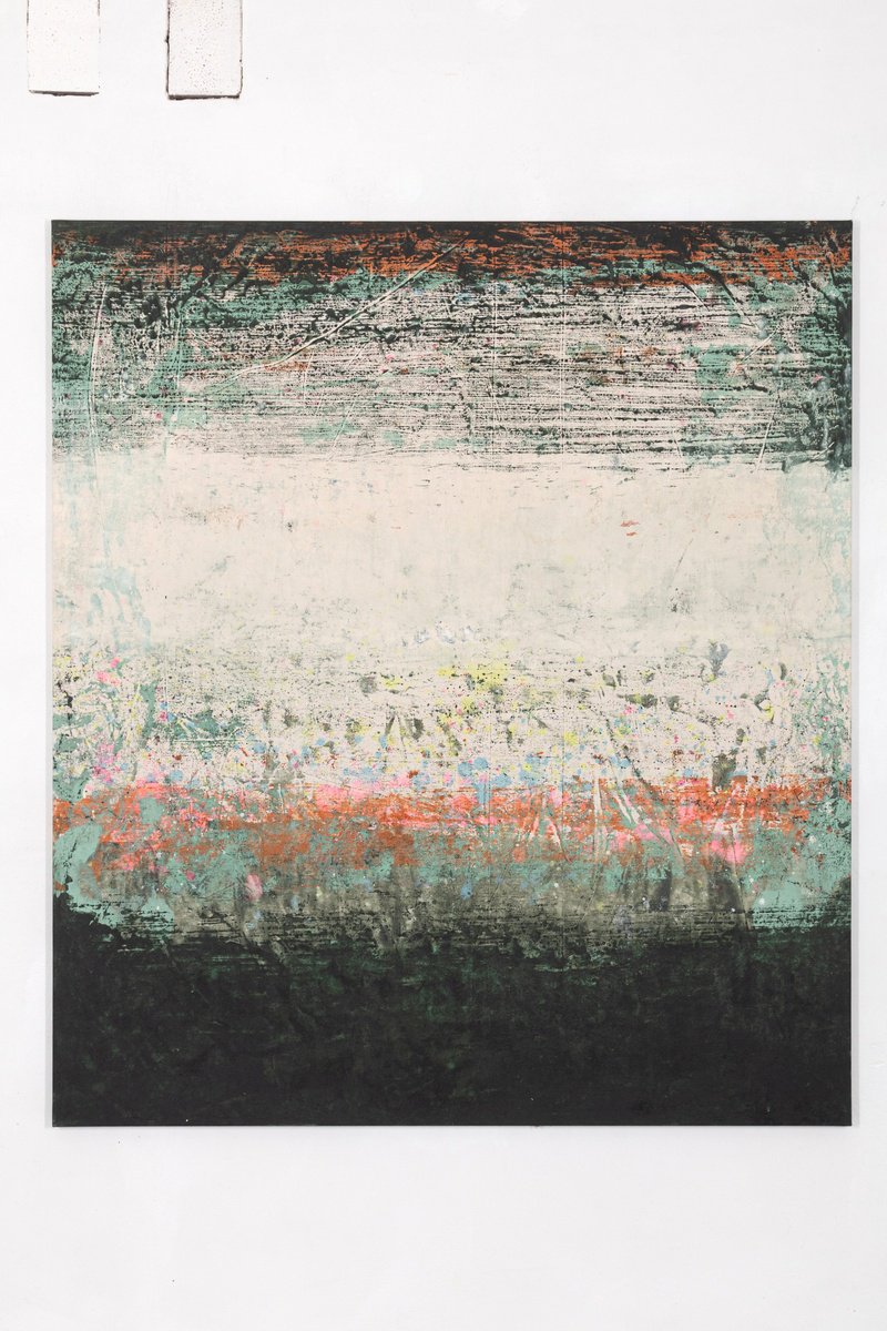 Abstract Acrylic Painting By Rokas Berziunas, 55 X 63", No. 24-101, Original Artwork