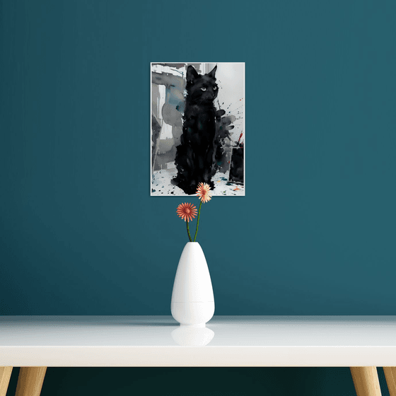 Rocky the Magic Black Cat