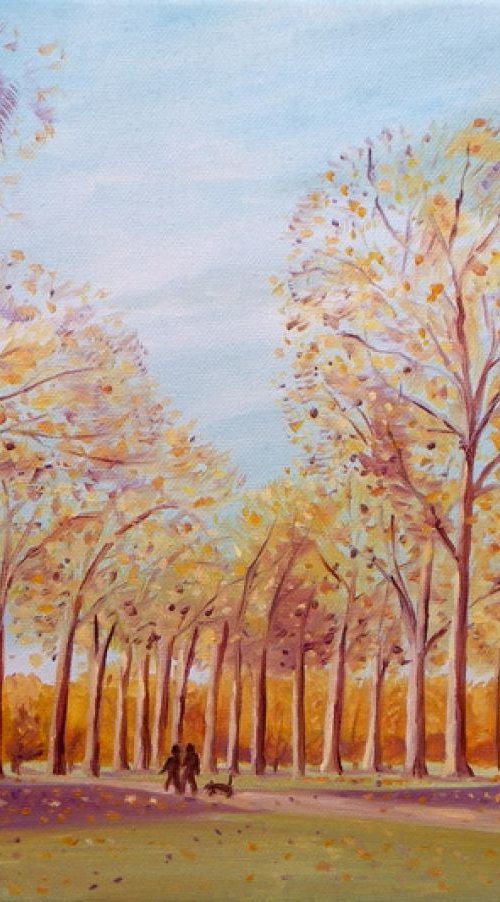 Golden trees by Mary Stubberfield