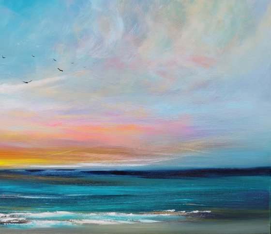 Gentle Skies - seascape, stunning, panoramic