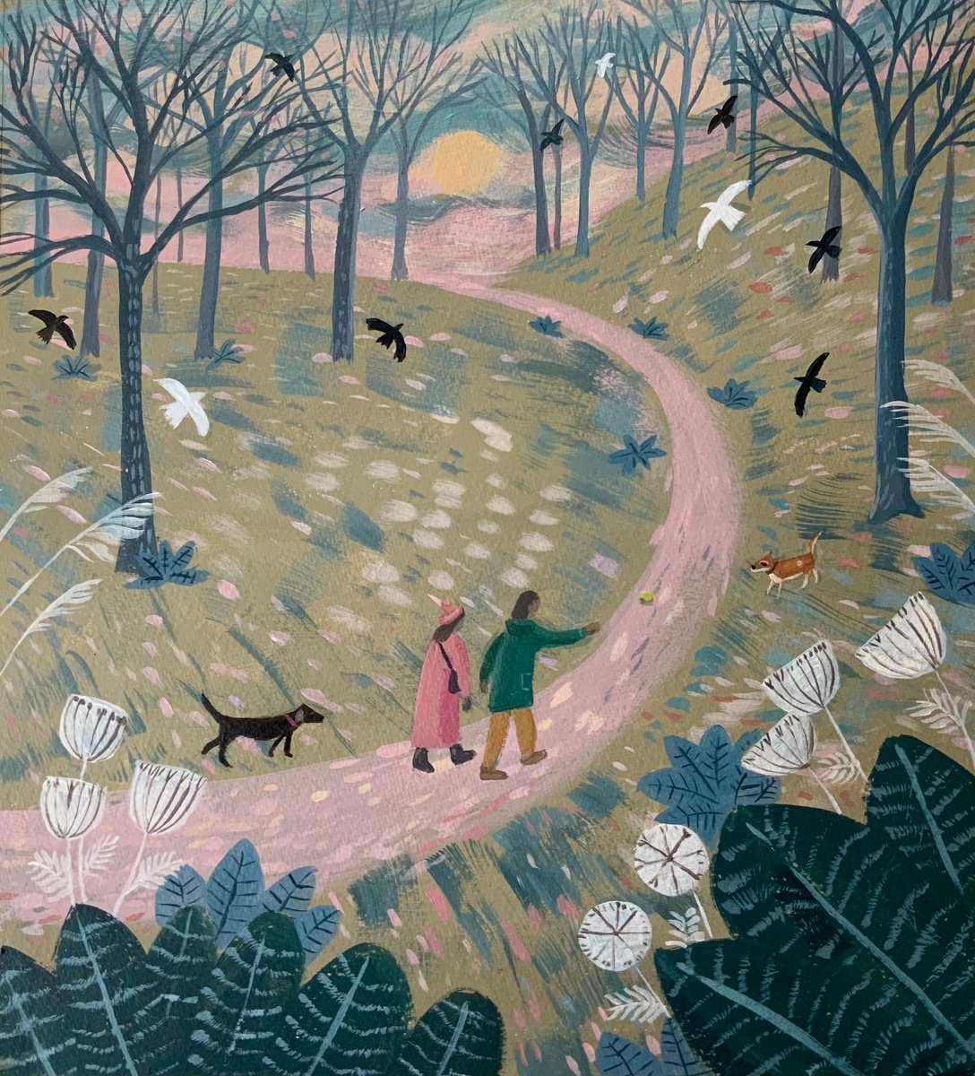 Autumn Forest Walk by Mary Stubberfield