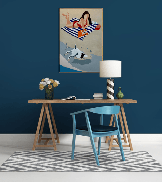 Snapshots of Summer Beach 64cm x 94.5cm