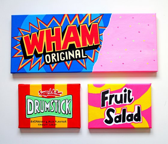 Wham Bar Retro Sweets Painting