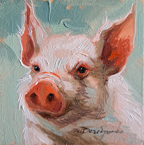 Pig painting