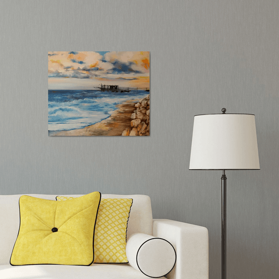 Sunrise over the sea - landscape - sea - home decor