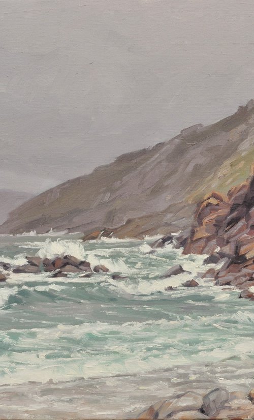Coast of Galicia, rain by ANNE BAUDEQUIN