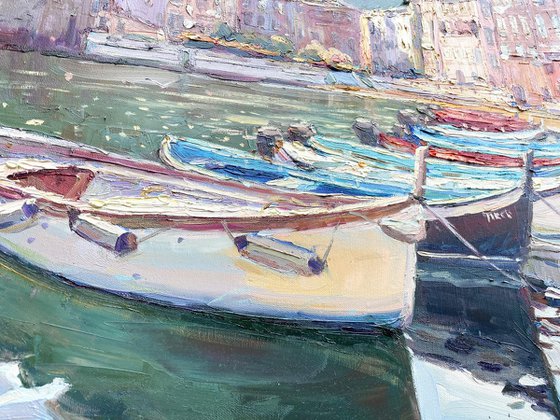 "Boats at the dock"