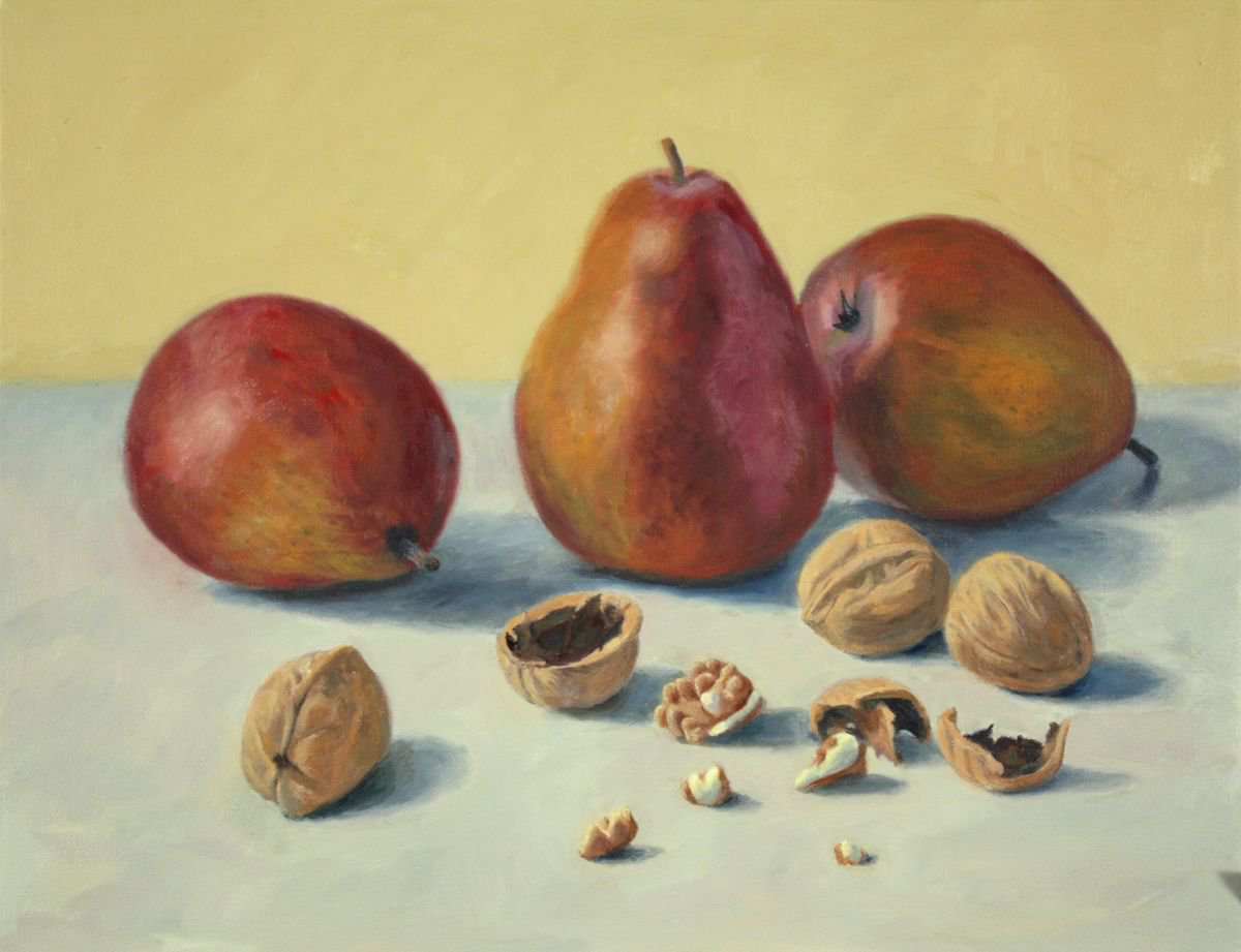 Pears and Walnuts by Douglas Newton
