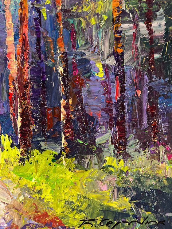 A Walk along a Forest Path