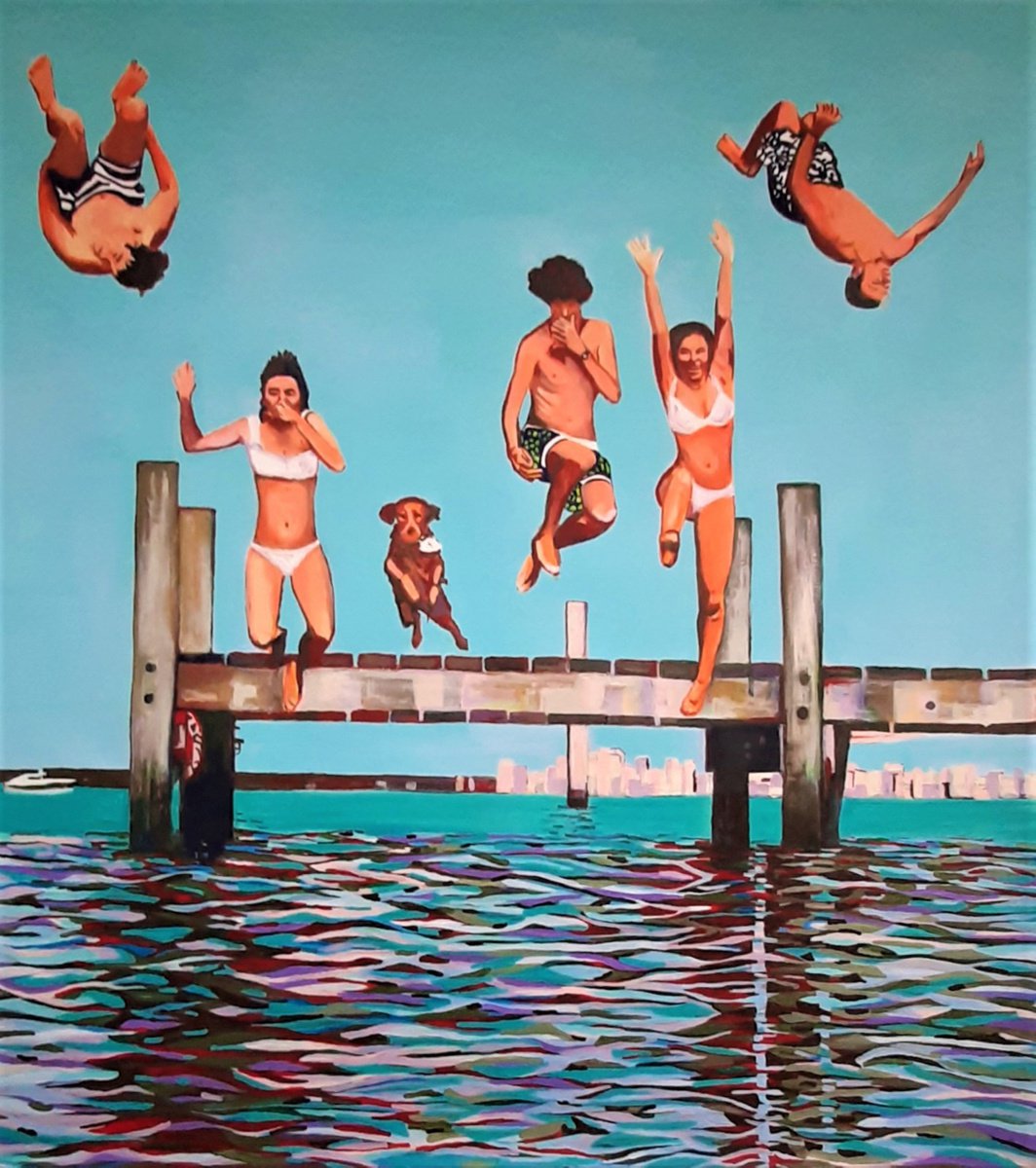Jump / 115 x 110 x 3 cm by Alexandra Djokic