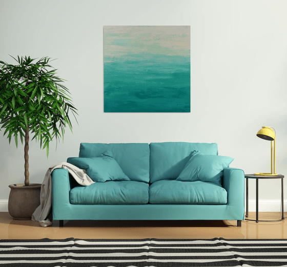 Caribbean Beach - Modern Abstract Expressionist Seascape