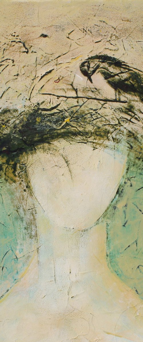 Portrait with a nest. by Tatjana Auschew