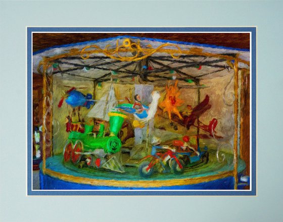 Carousel merry go round impressionistic