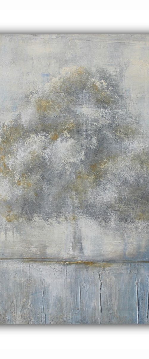Be Still - Abstract Tree Landscape Painting by Elizabeth Moran