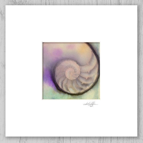 Nautilus Shell 2022-6 - Sea Shell Painting by Kathy Morton Stanion by Kathy Morton Stanion