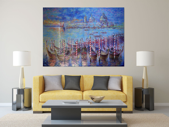 Golden Gondolas of the Venice Carnival