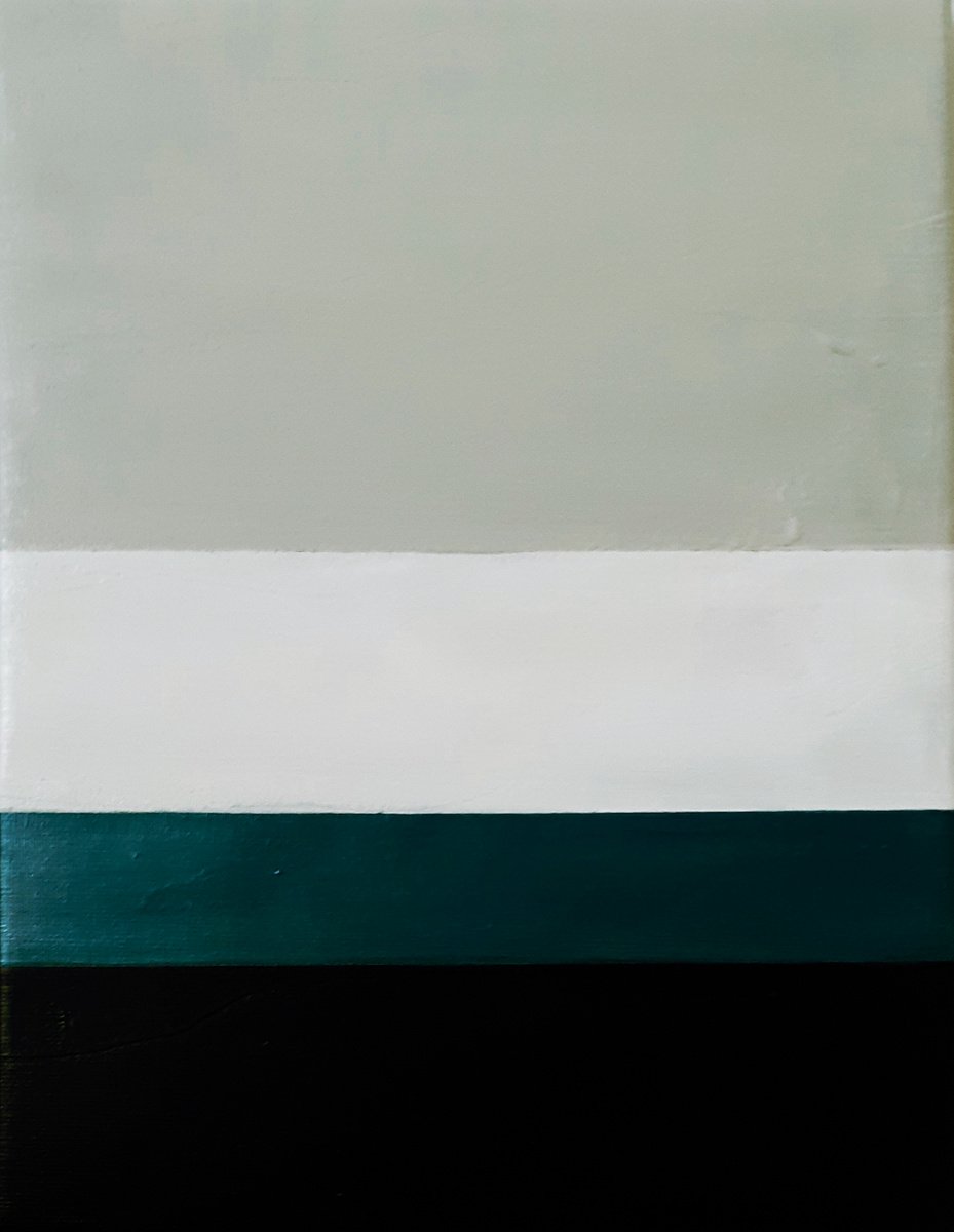 Geometric Abstract Acrylic Painting By Cristian Valentich, 11 X 14, Abstract Map, Original Artwork