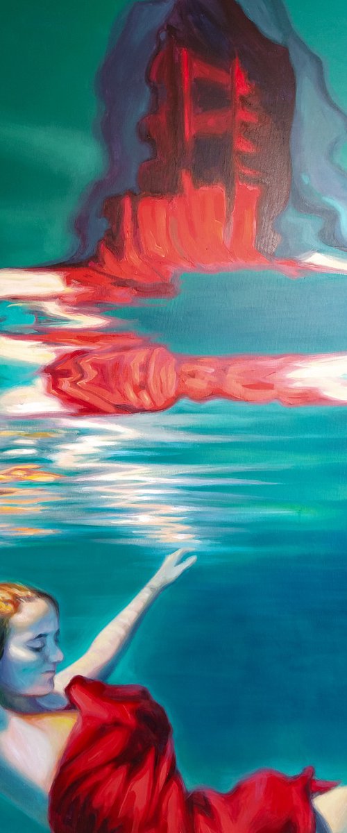 Sinking heart by Lesja Rygorczuk