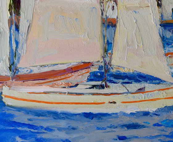 White Sails in the Greek Islands