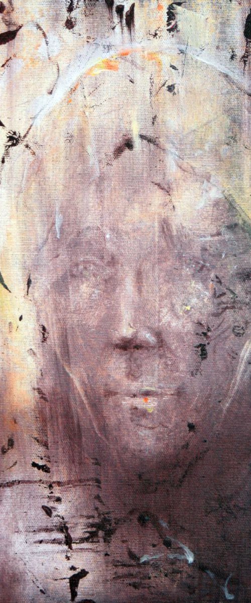 MEMORY MARK HUMAN FACE PORTRETURE TRAVELER HUMAN CONDITION PERENITY ONIRIC ART BY OVIDIU KLOSKA by Kloska Ovidiu