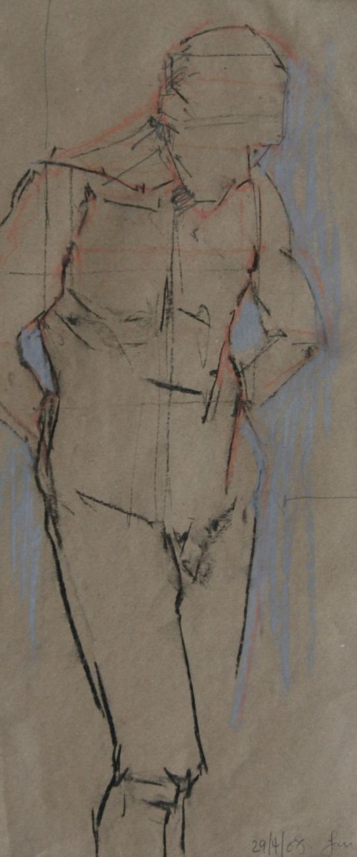 Male Nude -Life Drawing No1 by Ian McKay