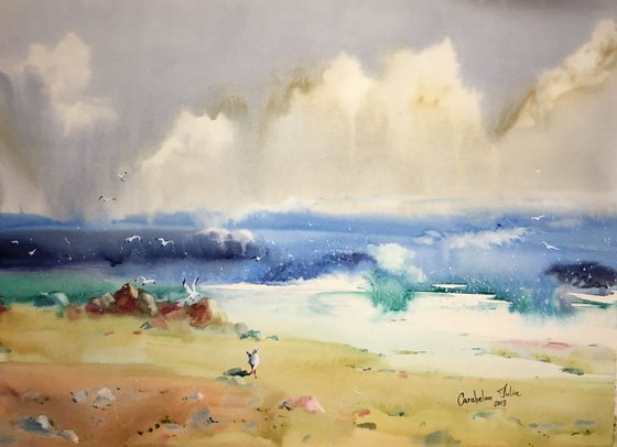 Sold Watercolor "After Storm III”