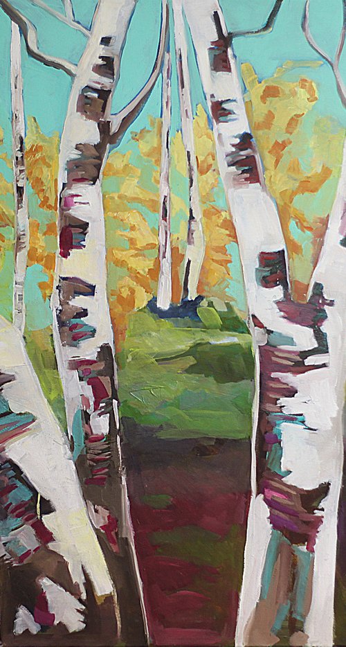 Birches / Birken by Ulli Schmitt