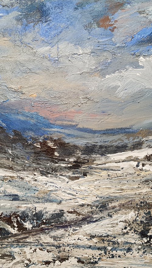 Christmas winter landscape Wales 42 by Wim van de Wege