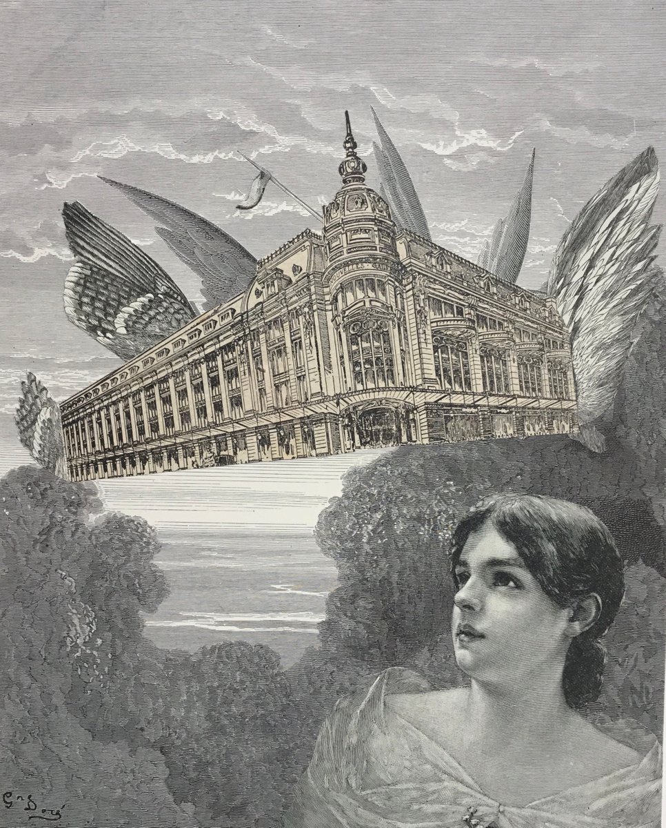 Surrealistic Collage , The Big Store By Tudor Evans, 8 X 10, Artwork For Sale On Artfinder