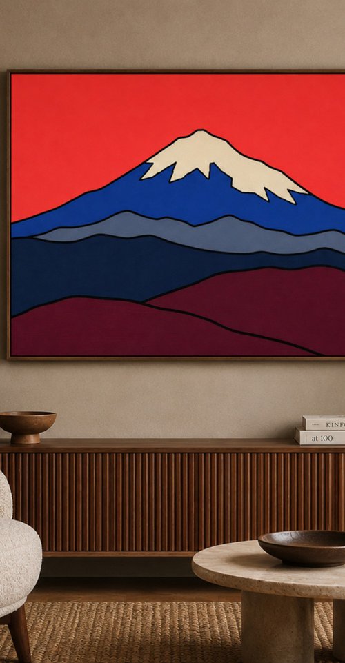 Coral Sky over Popocatépetl #19 by Marina Krylova