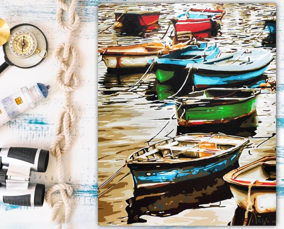 Morning dream of rowing boats