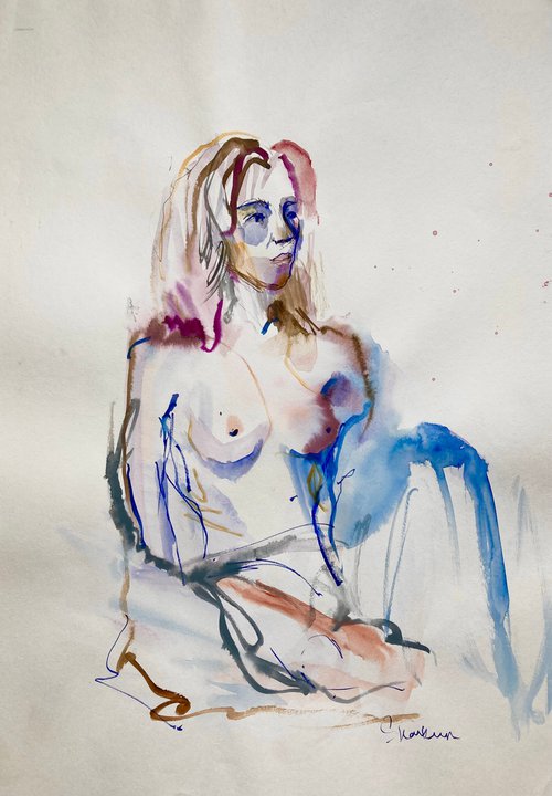 Naked woman by Mari Skakun
