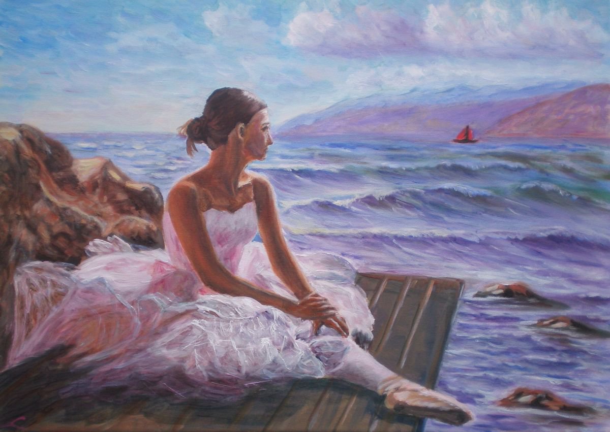 Her Dream By Elena Sokolova, 28 X 20, Artwork For Sale On Artfinder