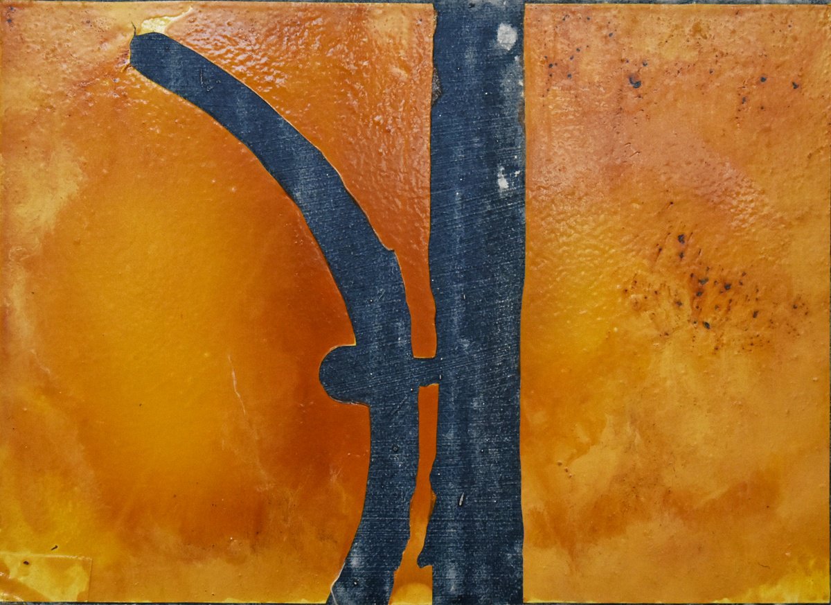 Organic Cityscapes Painting By Ian Mckay, 12 X 9, Bandstand - Series 2 - No 1, Original Artwork