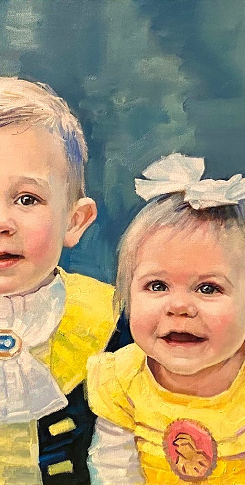 Commission Portrait Oil Painting by Paul Cheng