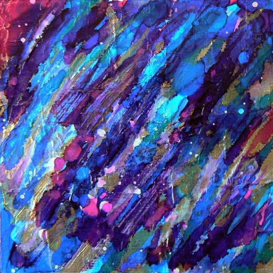 Mini original abstract #300 (original miniature abstract)