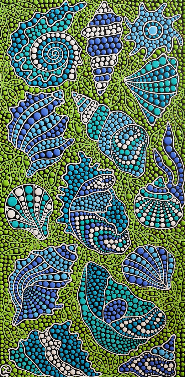 Songs Of The Shells 2 By Oxana Lazari, 12 X 24, Artwork For Sale On Artfinder