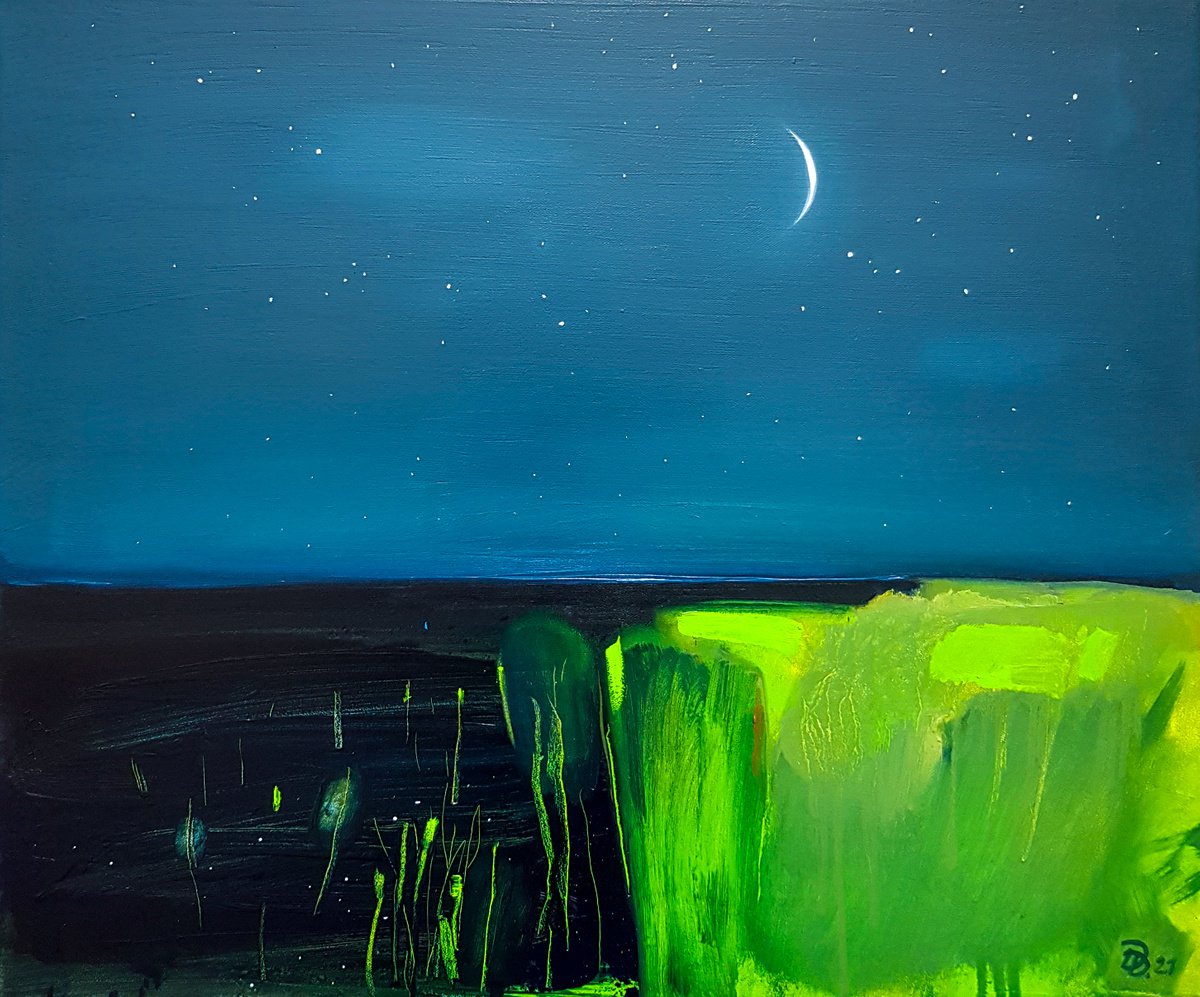 The Night River by Daria Dubrovskaya