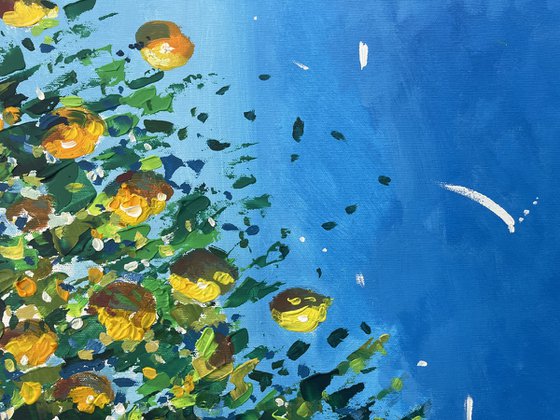 Impressionist Positano Oil Painting