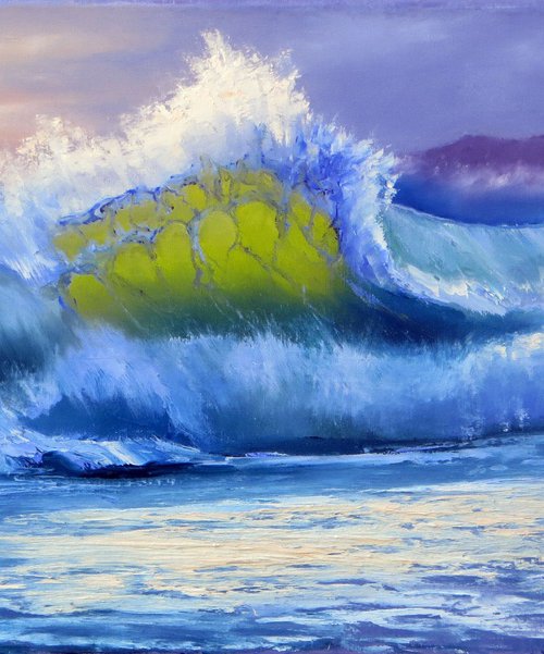 Oceanic Surge: Emerald Light Study (2015) by Lumina Studio